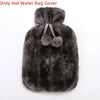 Plush Hot Water Bottle Cover with Soft Fleece Lining