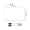 A3 size flexible magnetic dry erase board with a 420mm x 297mm dimension and two included magnetic strips.
