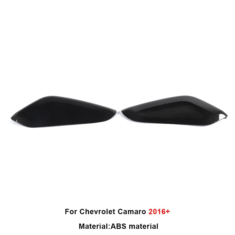 Black carbon fiber interior trim kit for Chevrolet Camaro 2016 and newer models