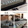 Festive Chenille Christmas Sofa Cover with Deer & Tree Pattern