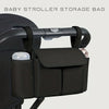 Multi-Pocket Stroller Organizer with Bottle Holders