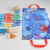 Montessori Cloth Fishing Game with Stacking Cups & Counting Set