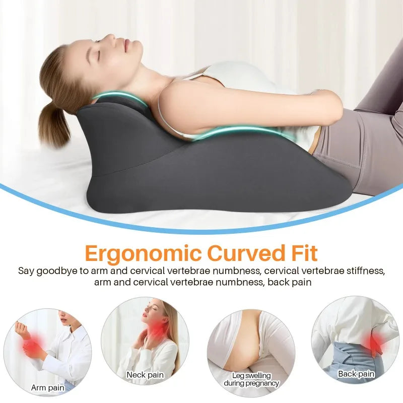 Ergonomic Wedge Pillow with Memory Foam