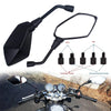 Universal Motorcycle Rearview Mirrors with Wide-Angle Lens