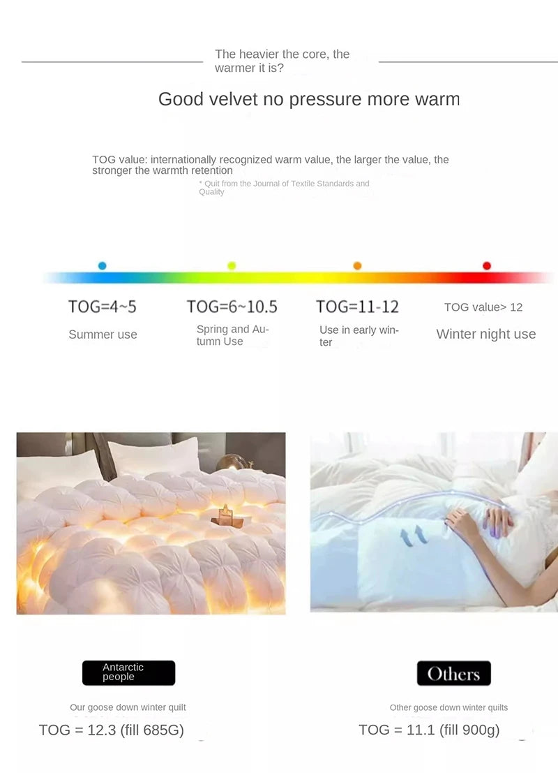 Premium White Goose Down Comforter