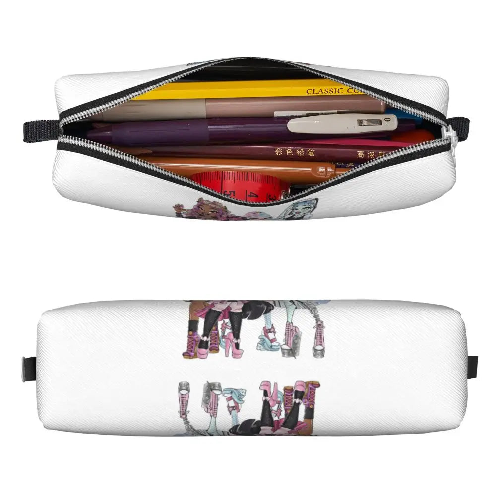 Monster High Pink Pattern Pencil Case