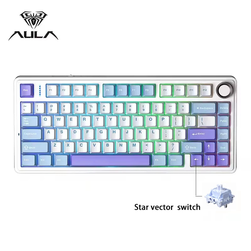AULA F75 Tri-Mode Wireless Mechanical Keyboard