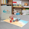 3D Pop-Up Father's Day Greeting Card with Notecard