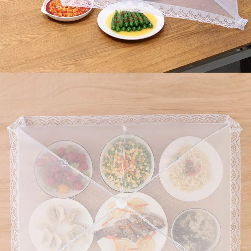 Foldable Mesh Food Cover for Outdoor Dining