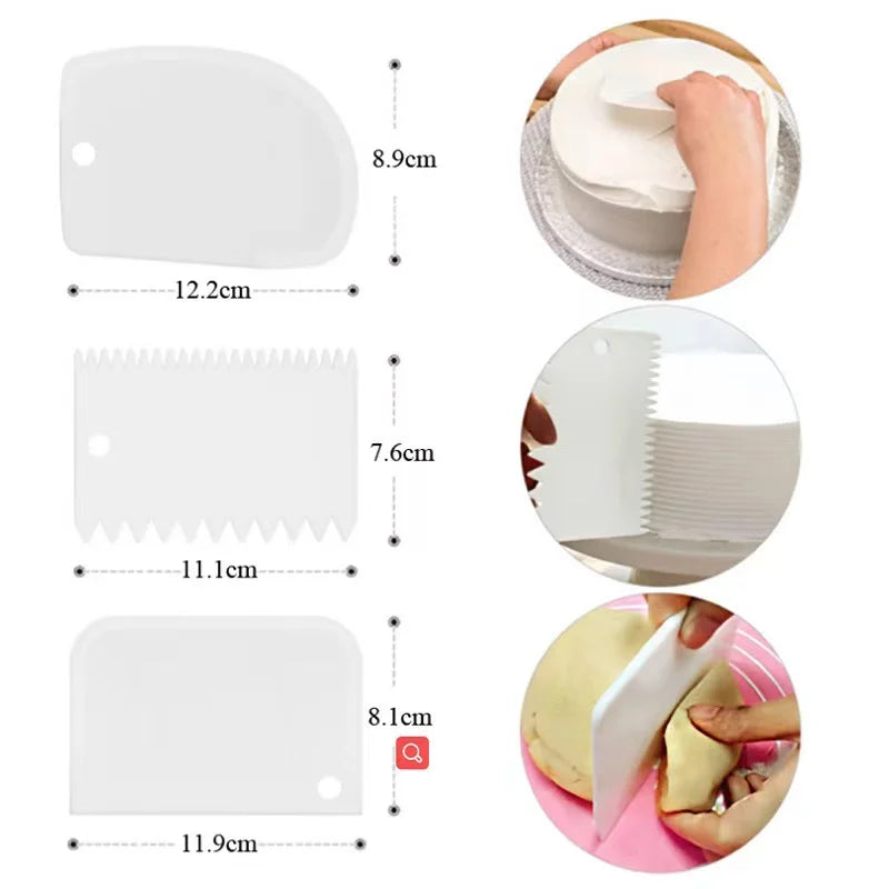 Reusable Silicone Piping Bag and Nozzle Set for Cake Decorating