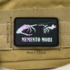 Memento Mori Skull Tactical Morale Patch with Hook and Loop Backing