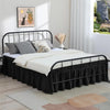 Ruffled Bed Skirt with Split Corners and Elastic Wrap
