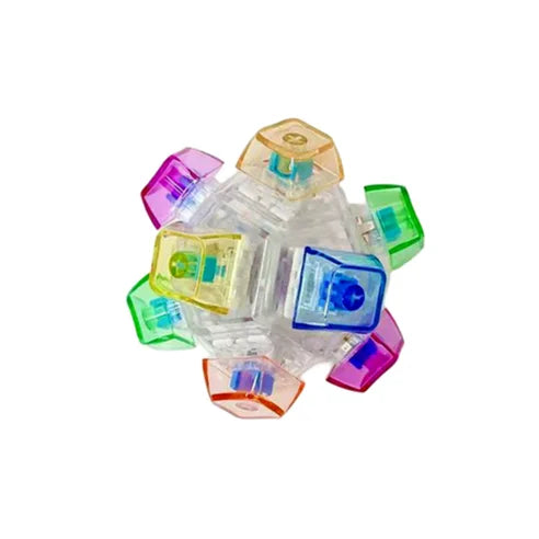 LED Light-Up Keyboard Keychain Fidget Toy