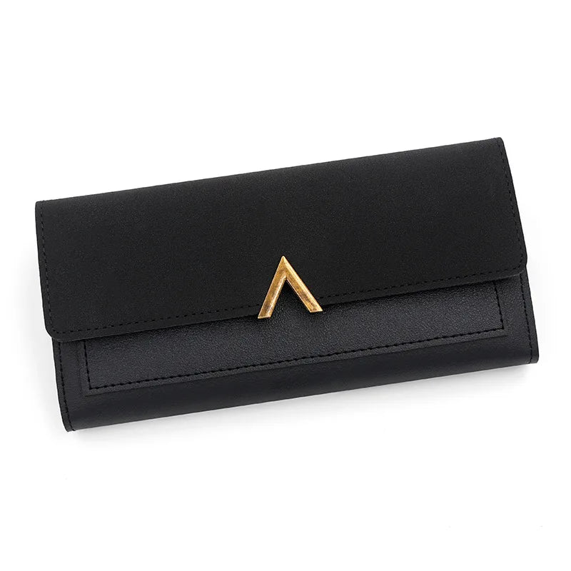 Women's Tri-Fold PU Leather Wallet with Coin Pocket