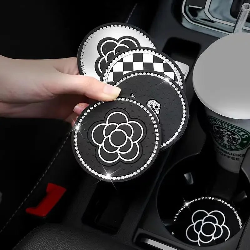 Non-Slip Silicone Car Cup Holder Coasters (Set of 2)