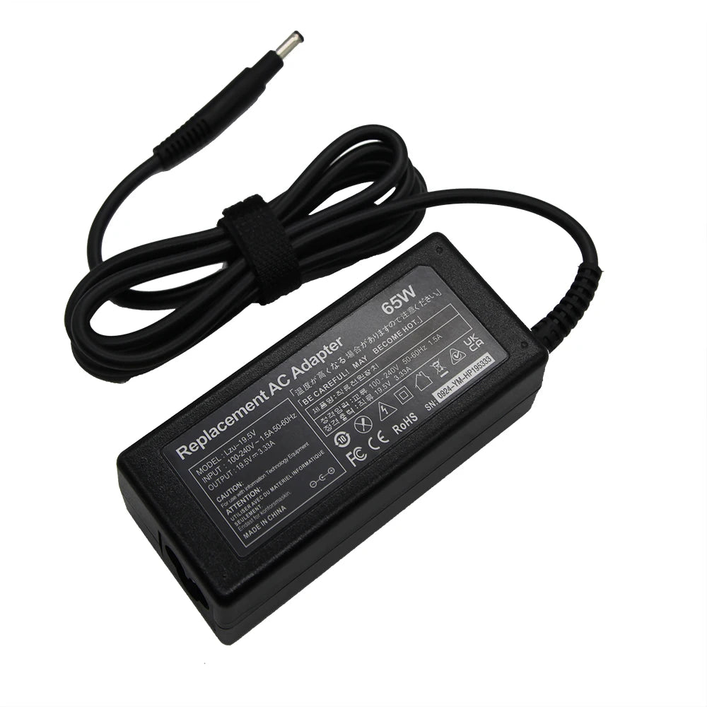 65W Laptop Charger for HP Envy and Pavilion (19.5V 3.33A)