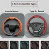 Premium Universal Leather Steering Wheel Cover