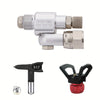 Airless Paint Spray Gun Shut-Off Valve with Swivel Joint Extension