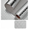 Roll of silver aluminum foil peel-and-stick kitchen backsplash wall sticker material