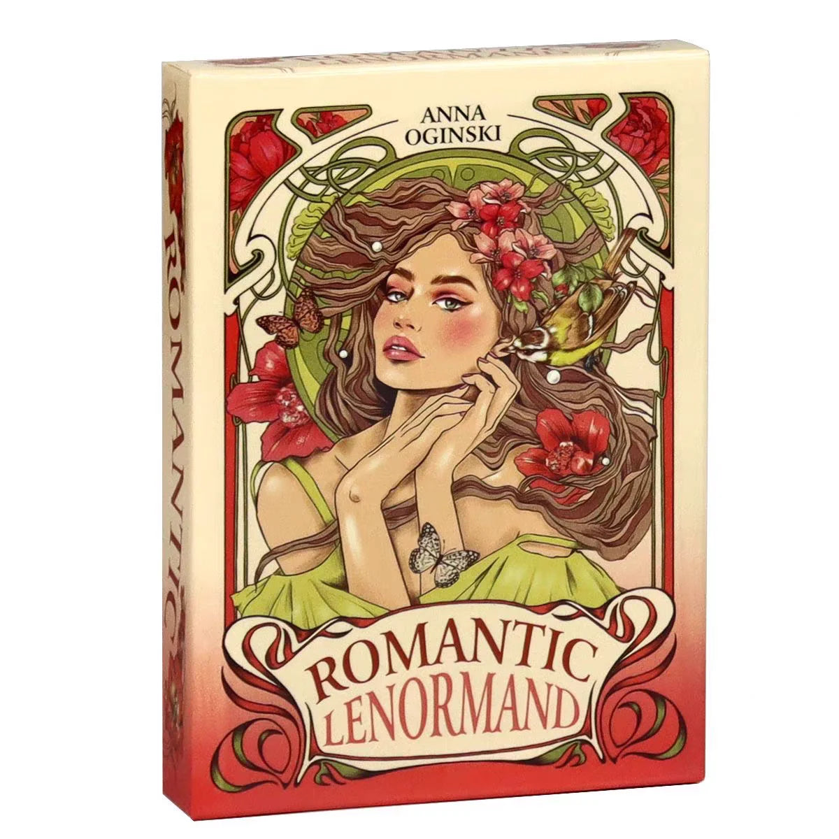 Romantic Lenormand Oracle Card Deck – Art Nouveau Floral Design