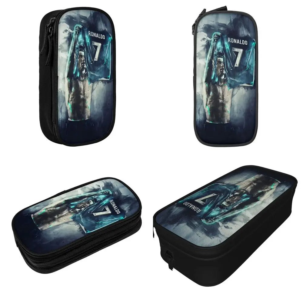 Soccer Star Pen Case – Large-Capacity Pencil Pouch