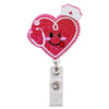 Glitter Acrylic Retractable ID Badge Reel