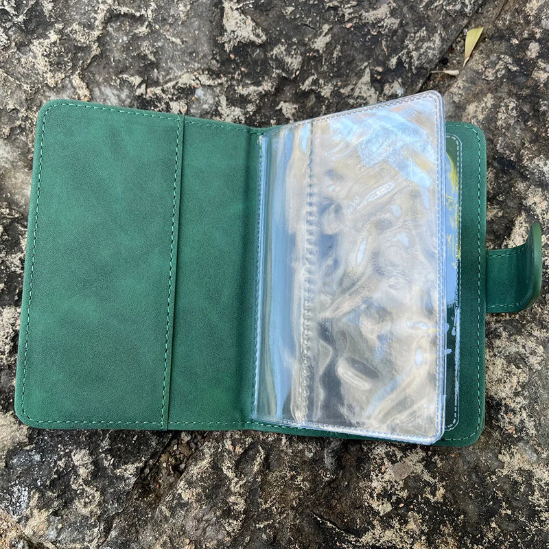 PU Leather Card Holder with Magnetic Buckle