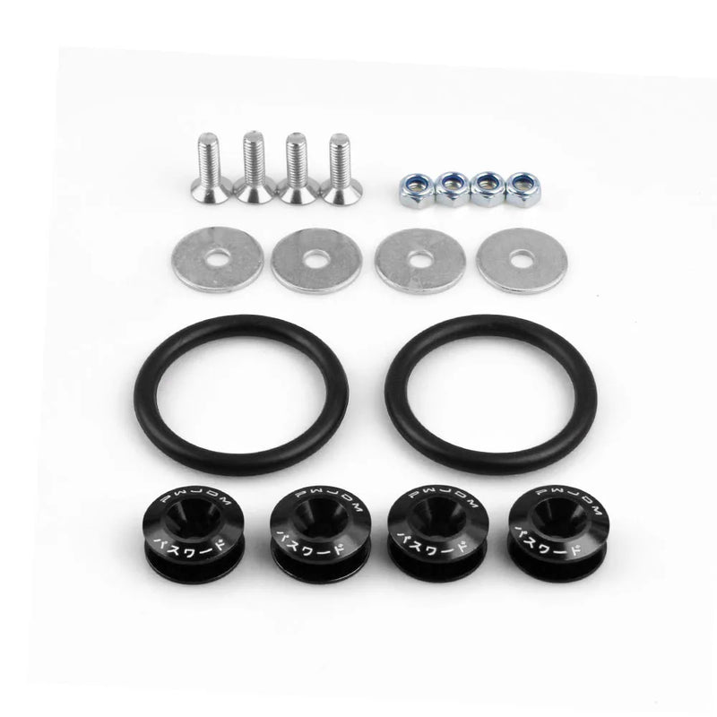 Aluminum Quick Release Fastener Kit for Car Bumpers & Hatch Lids