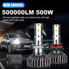 Ultra-Bright 500W LED Headlight Bulbs with Canbus Error-Free Technology