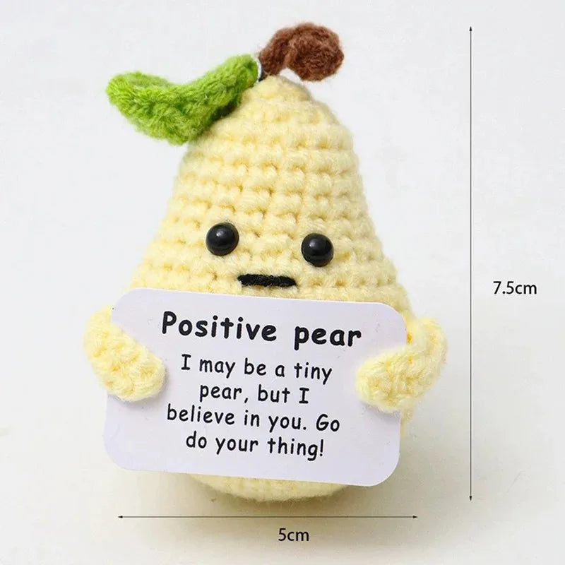 Handmade Crochet Amigurumi Doll with Love and Encouragement
