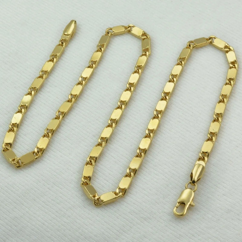 Gold-Plated Cuban Link Chain Necklace