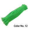 A bundle of bright green chenille craft stems for DIY projects.