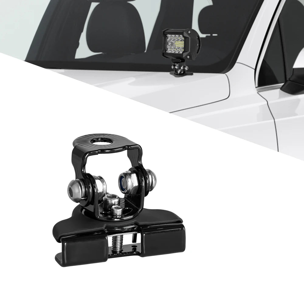 Universal Stainless Steel LED Light Bar Mounting Brackets (Pair)