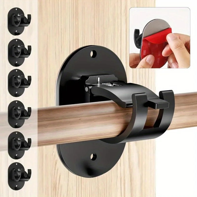 Self-Adhesive Curtain Rod Holders (Set of 2)