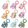 Boho Beaded Tassel Keychain with Floral Accent