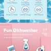 Kids Electric Toy Dishwasher with Automatic Water Cycle