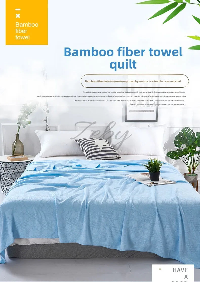 Bamboo Fiber Cooling Blanket for Summer