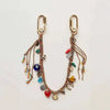 Beaded Keychain with Evil Eye Charm and Tassel
