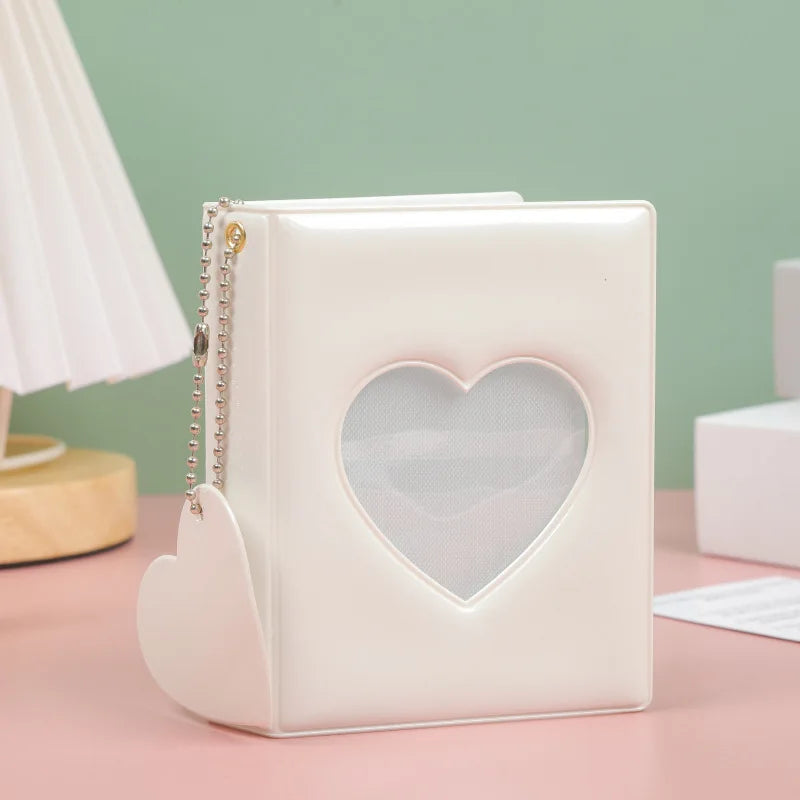 Heart-Shaped Mini Photo Album for K-pop Photocards
