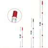 Replacement mop handle and base with red spiral head for O-Cedar/Vileda systems