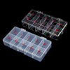 Clear Nail Tip Storage Box with Compartments