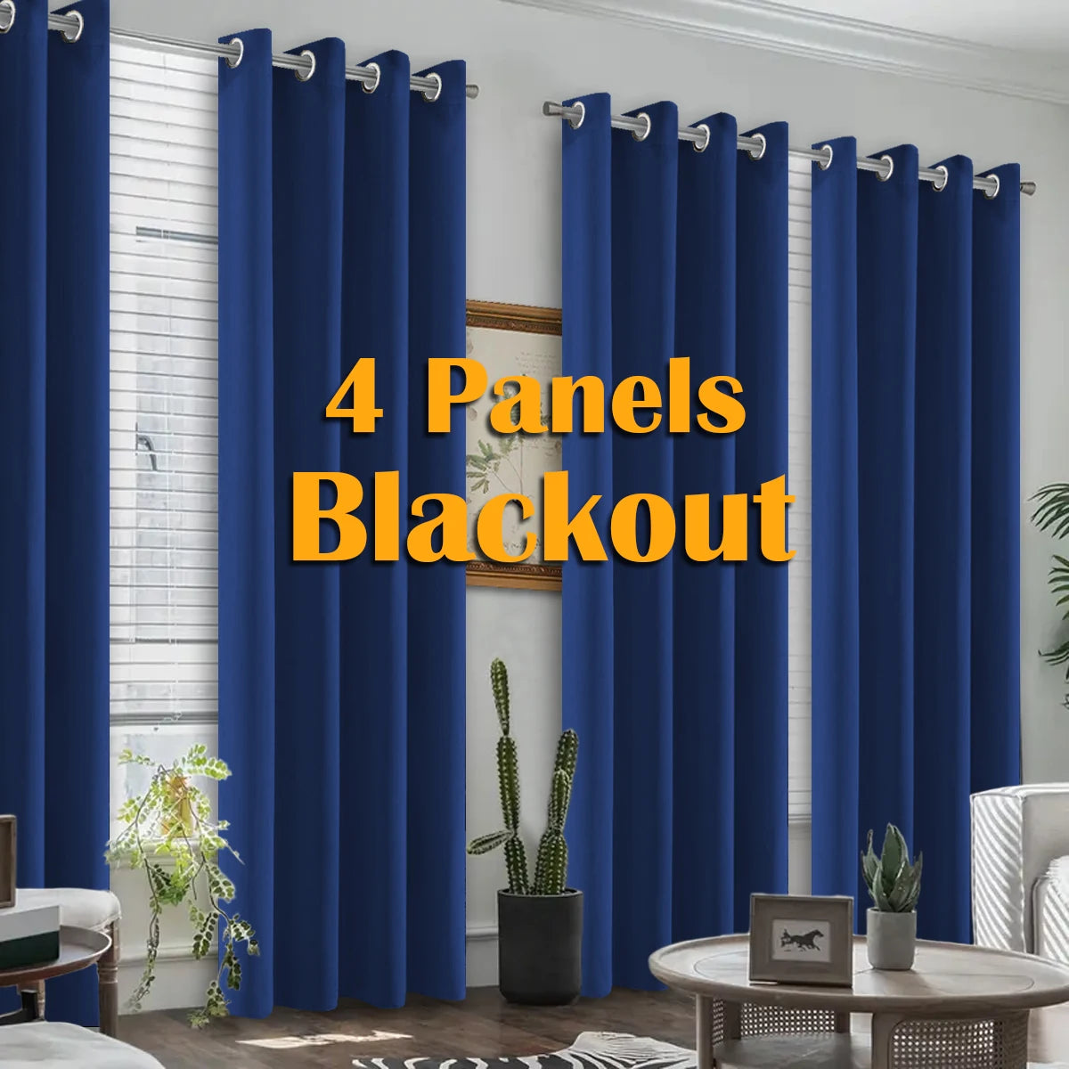 Blackout Curtains with Grommets – Thermal Insulated & Noise Reducing