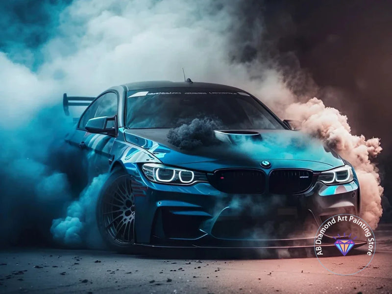 Kit de Pintura con Diamantes 5D - Arte de Coche de Carreras