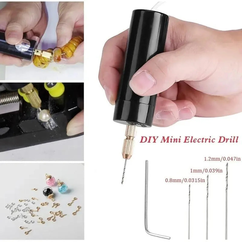 USB-Powered Mini Electric Drill for Crafts & Jewelry
