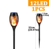 Solar-Powered Flickering Flame Torch Lights