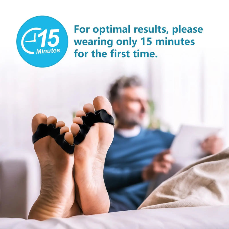 Soft Silicone Toe Separators for Bunion Relief & Foot Alignment
