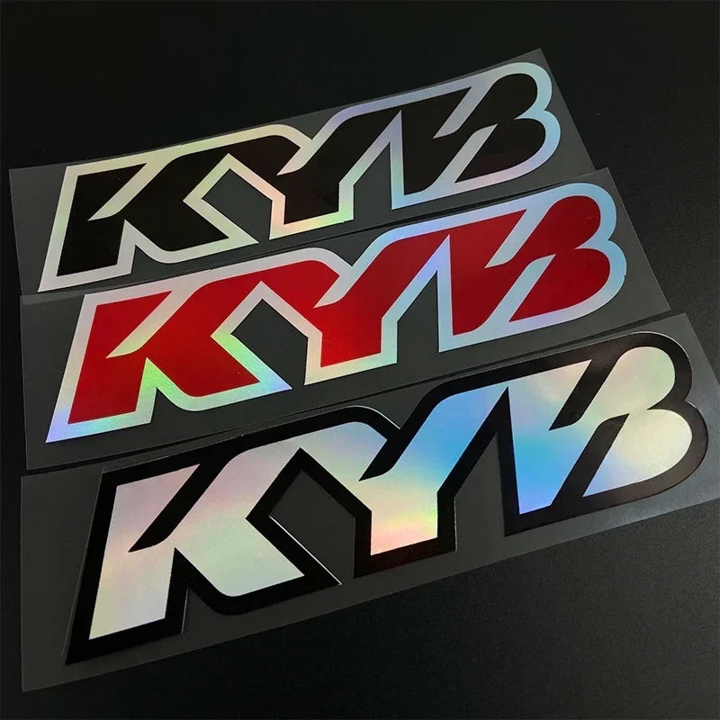 KYB Fork Suspension Decal Stickers for Motorcycles (2-Pack)