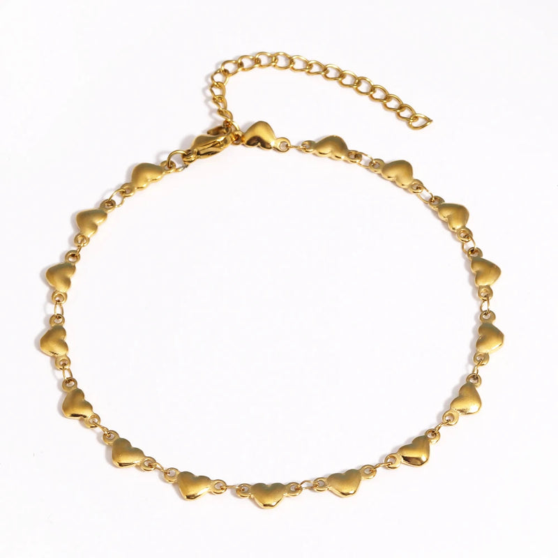 Gold-Plated Stainless Steel Link Bracelet