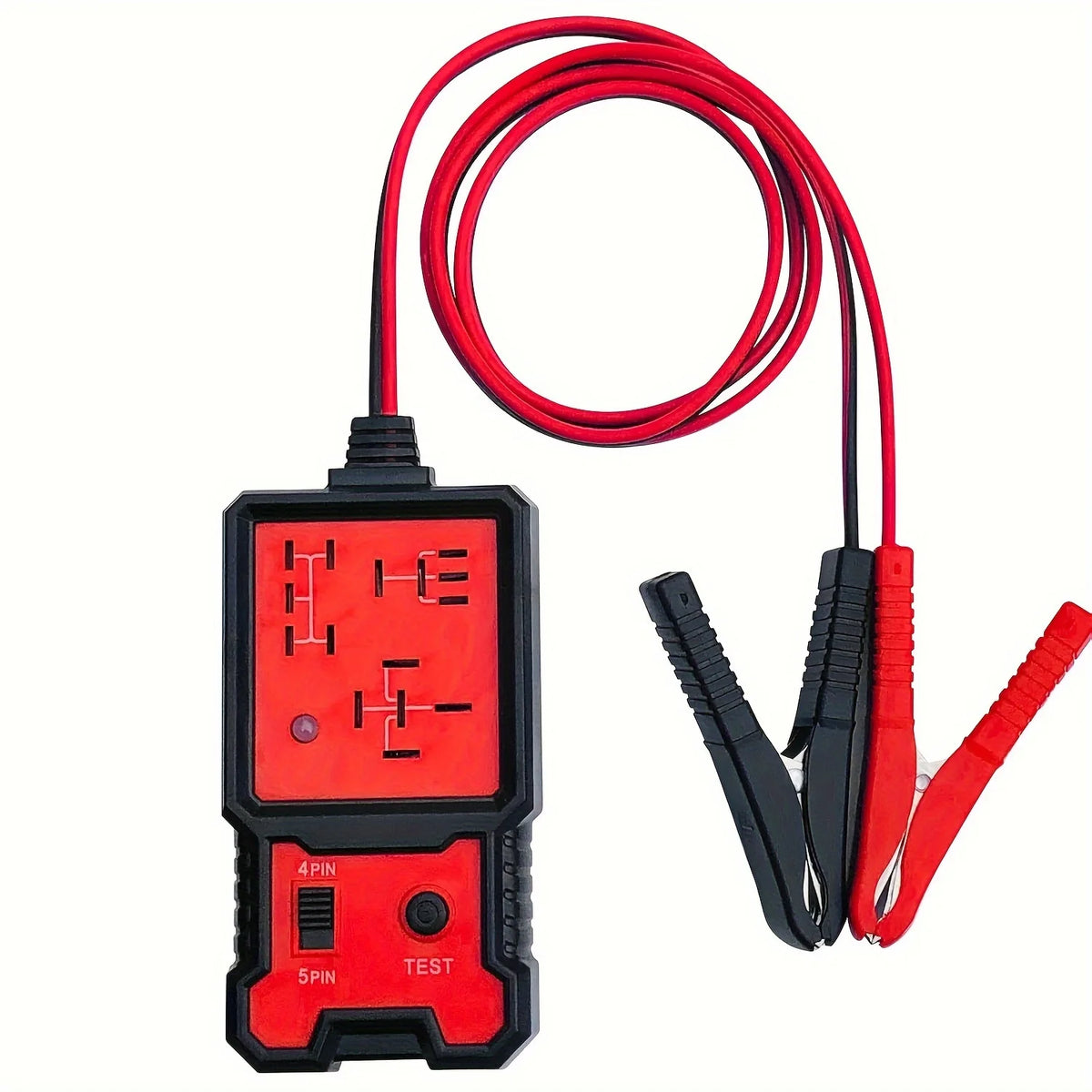 Universal Automotive Relay Tester with Battery Clamp