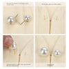 Pearl Brooch Pin Set – Versatile Double-Head Clips for Style and Function